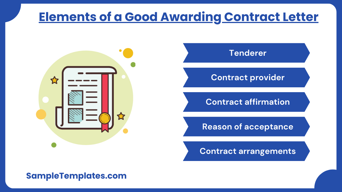 elements of a good awarding contract letter