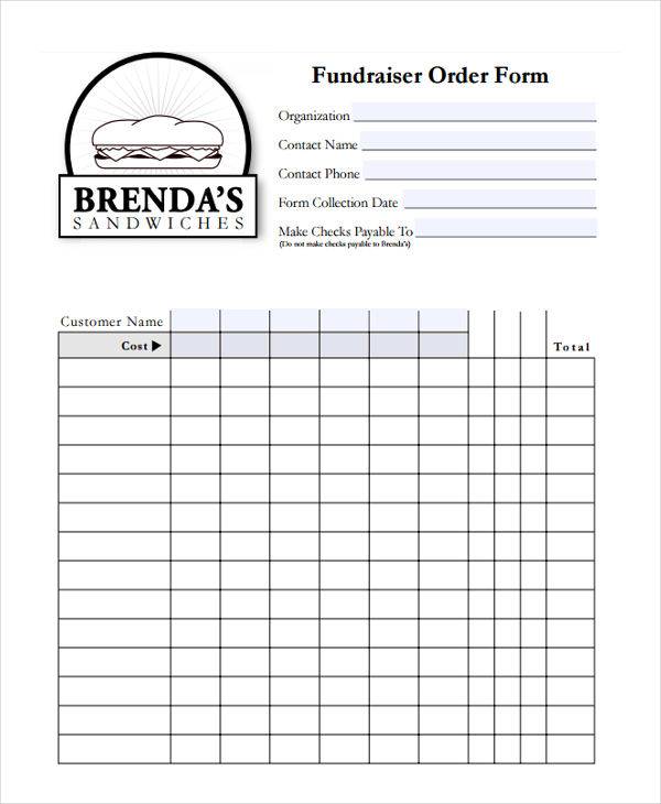 FREE 17 Sample Fundraiser Order Templates In PDF MS Word Excel