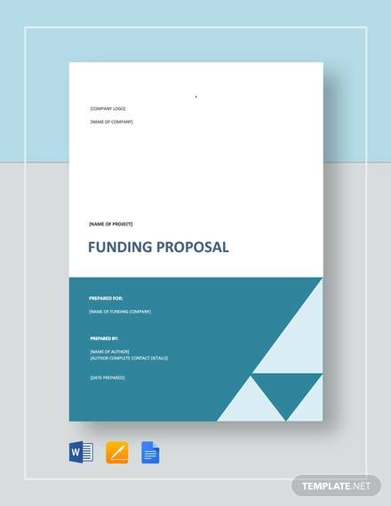 funding project proposal template