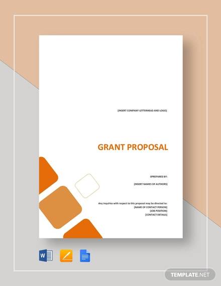 FREE 20 Sample Grant Proposal Templates In PDF MS Word Pages 