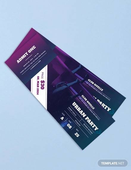 FREE 37+ Sample Amazing Event Ticket Templates in AI | InDesign | MS