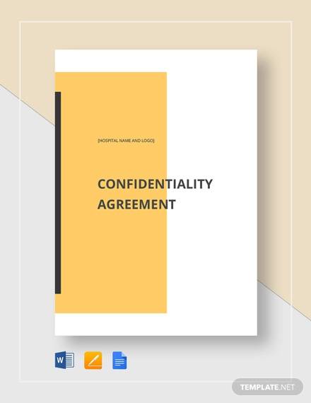 patient confidentiality agreement template