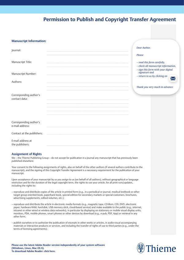permission to publish and copyright transfer agreement template 1