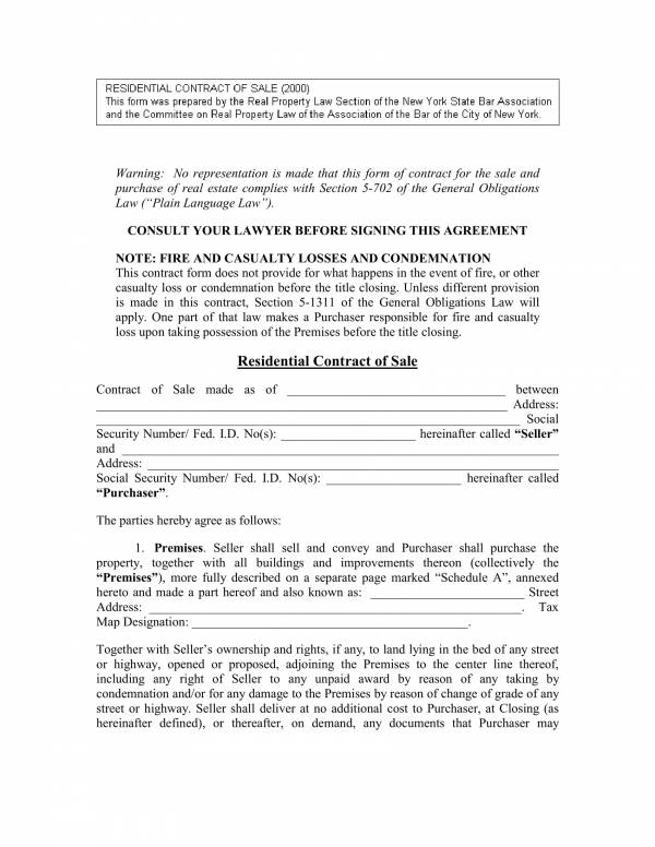 FREE 11+ Real Estate For Sale By Owner Contract Templates ...