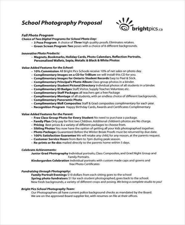 Photography Proposal Template