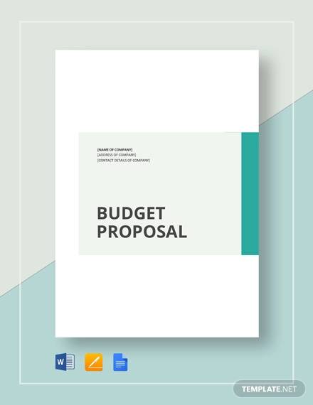 simple budget proposal template