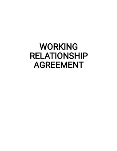 working relationship agreement template