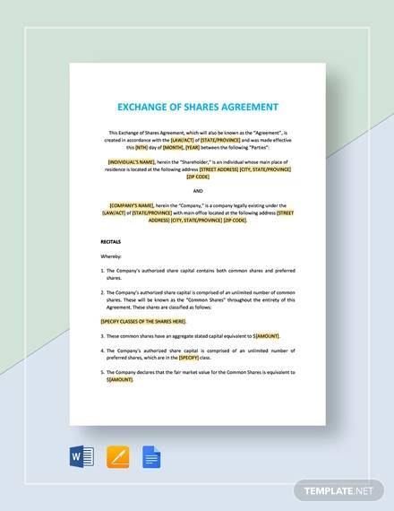 Nominee Shareholder Agreement Template