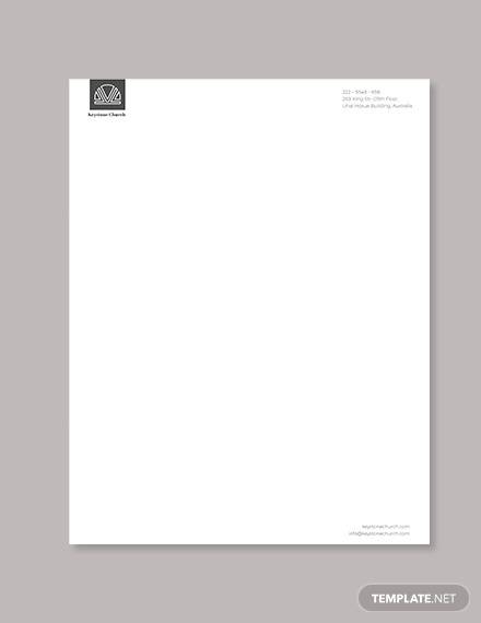 Church Letterhead Template Microsoft Word Free Church Letterhead 
