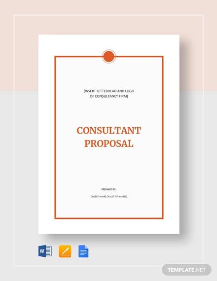 consultant proposal template