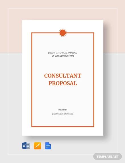 FREE 11 Sample Consultant Proposals In PDF MS Word Google Docs Pages