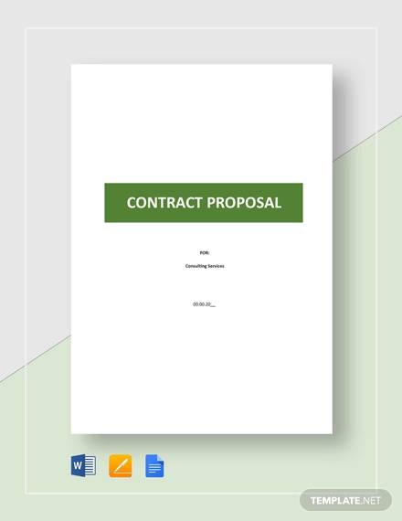 contract proposal template