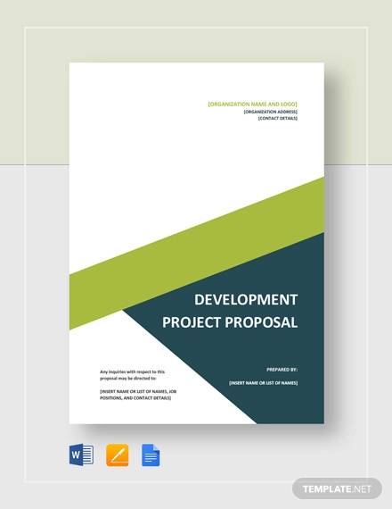 development project proposal template