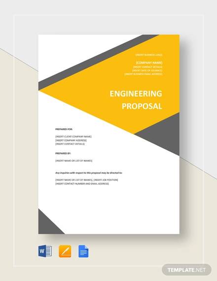 engineering proposal template