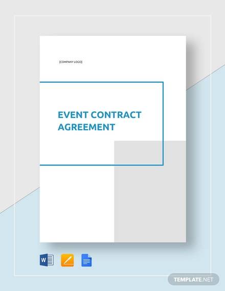 event contract agreement template