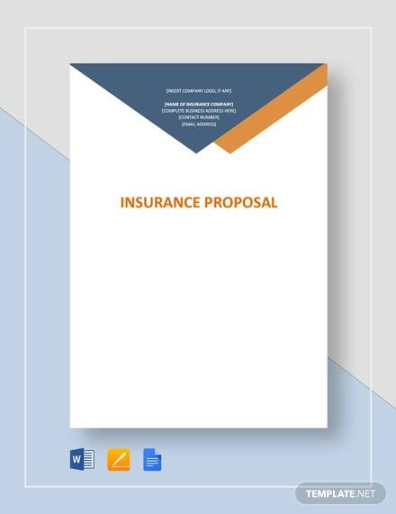 insurance proposal cover letter template