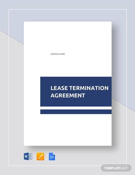 FREE 11+ Sample Lease Termination Agreement Templates in ...