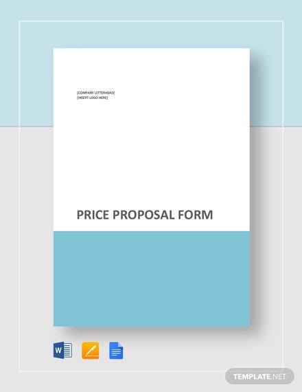 price proposal template