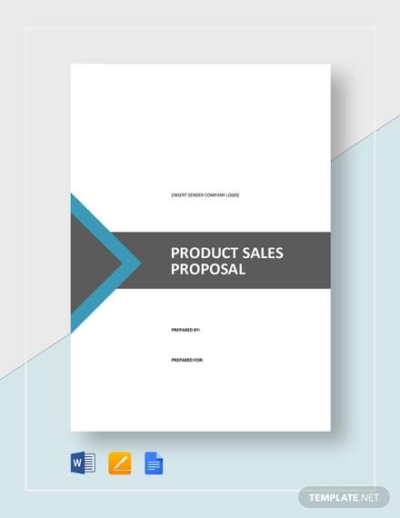 product sales proposal template