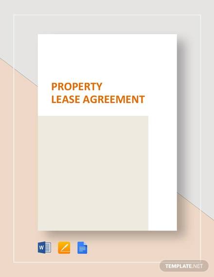 property lease agreement template