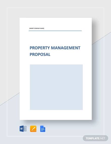 property management proposal template