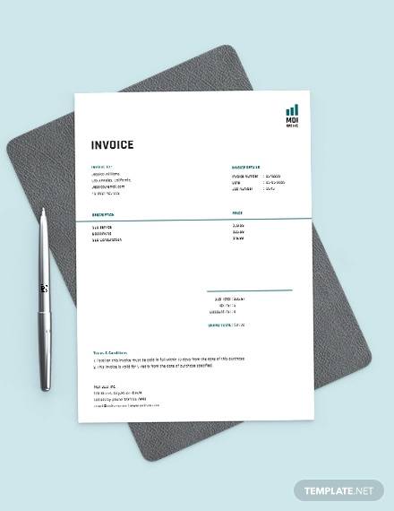 seo invoice template