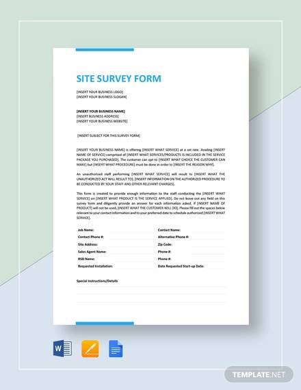 8+ Printable Survey Forms PDF |