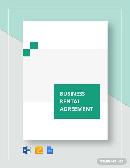 business rental agreement template