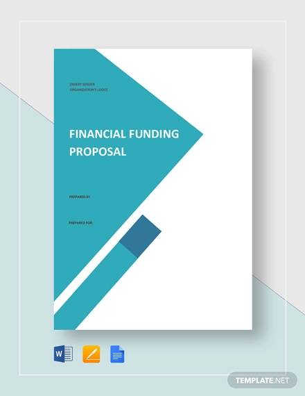 financial funding proposal template