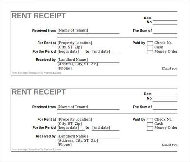free car rental receipt template