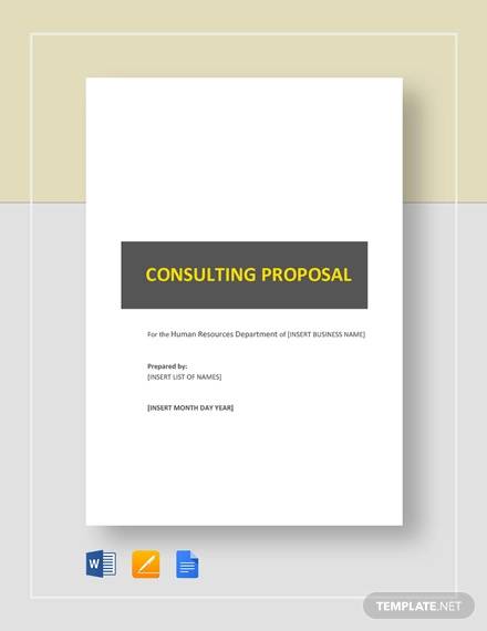 FREE 11+ Sample HR Proposals in MS Word | PDF | Pages | Google Docs
