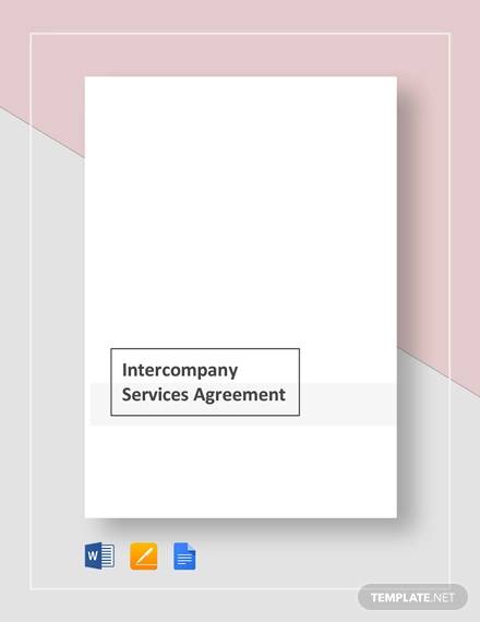 inter company services agreement template