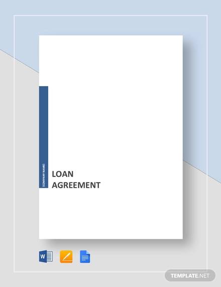 loan agreement template