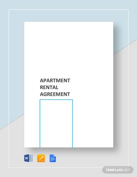 sample apartment rental agreement template