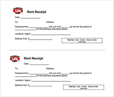 simple car rental payment receipt template