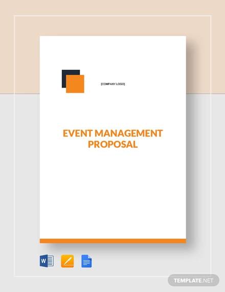 event management proposal template