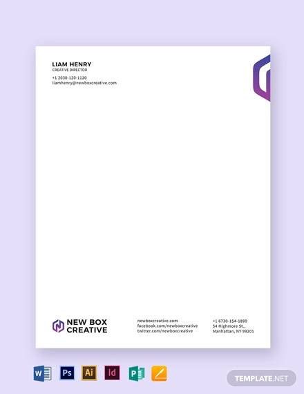 executive letterhead template