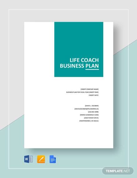 how to coach business plan