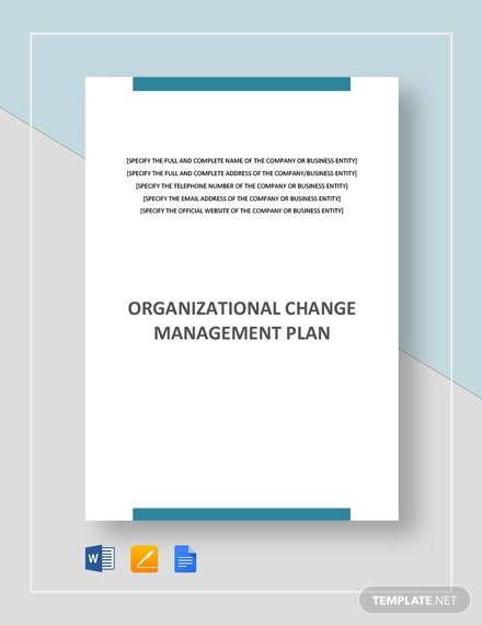 FREE 13+ Sample Change Management Plan Templates In PDF | MS Word