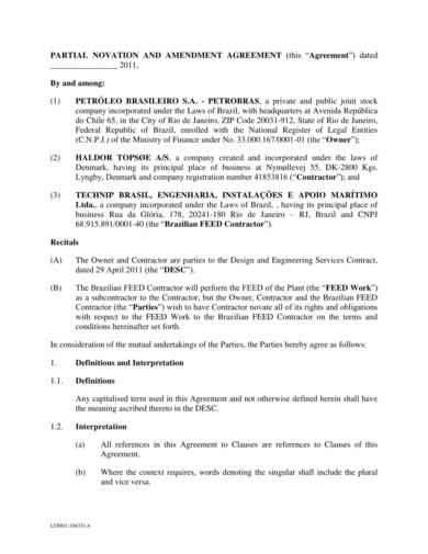 partial novation and amendment agreement template 02