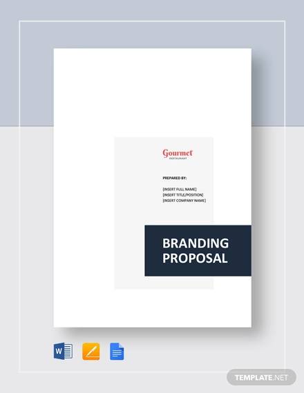 restaurant branding proposal template