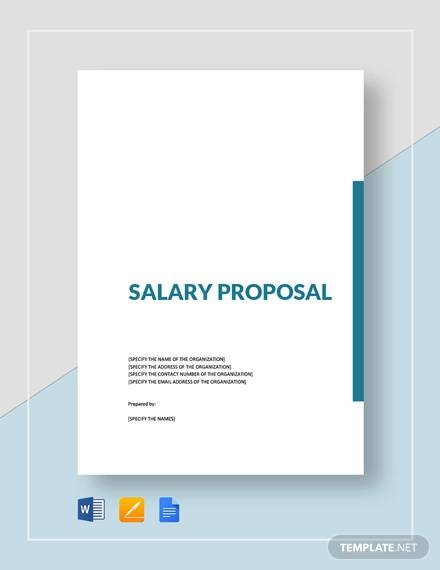proposed salary in business plan