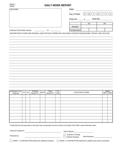 FREE 9+ Daily Report Samples in PDF | MS Word