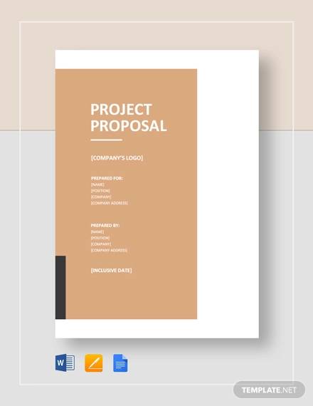 download word cover page company logo project proposal template