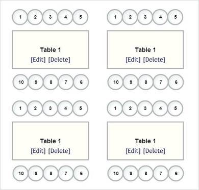Round Table Seating Chart Template Table Seating Chart