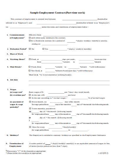 singapore-standard-employment-contract-fill-online-printable-fillable