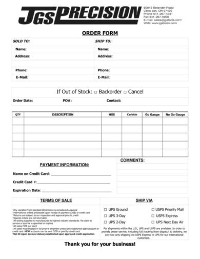 sales order confirmation sample form