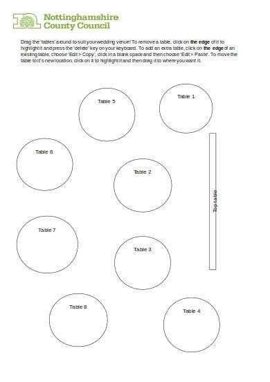 14+ Simple Wedding Seating Chart Samples in PDF | Word