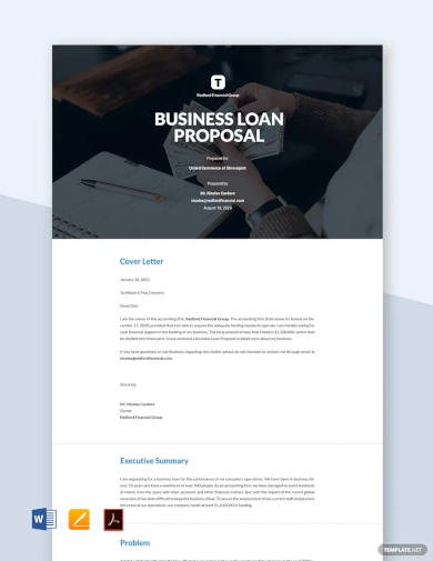 business loan proposal template