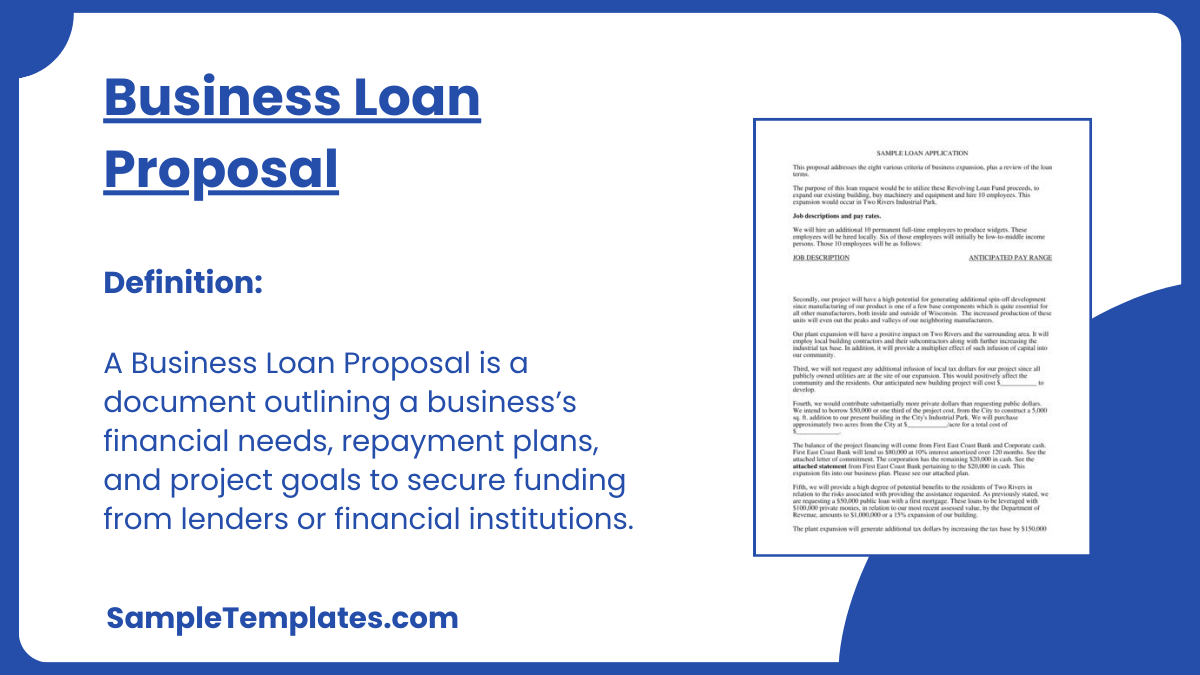 Business Loan Proposal